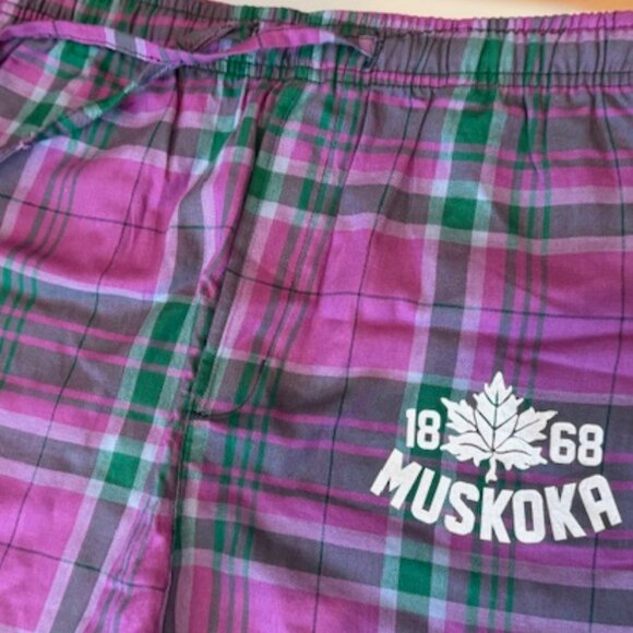 NWOT Purple & Green Plaid PJ Pants - Women's S - Picture 2 of 4